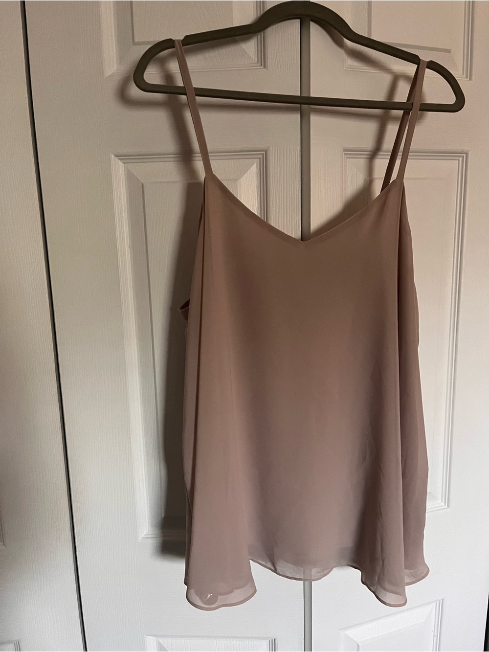 Torrid size 1 Women’s Satin-Look Cami Tank Top in tan color